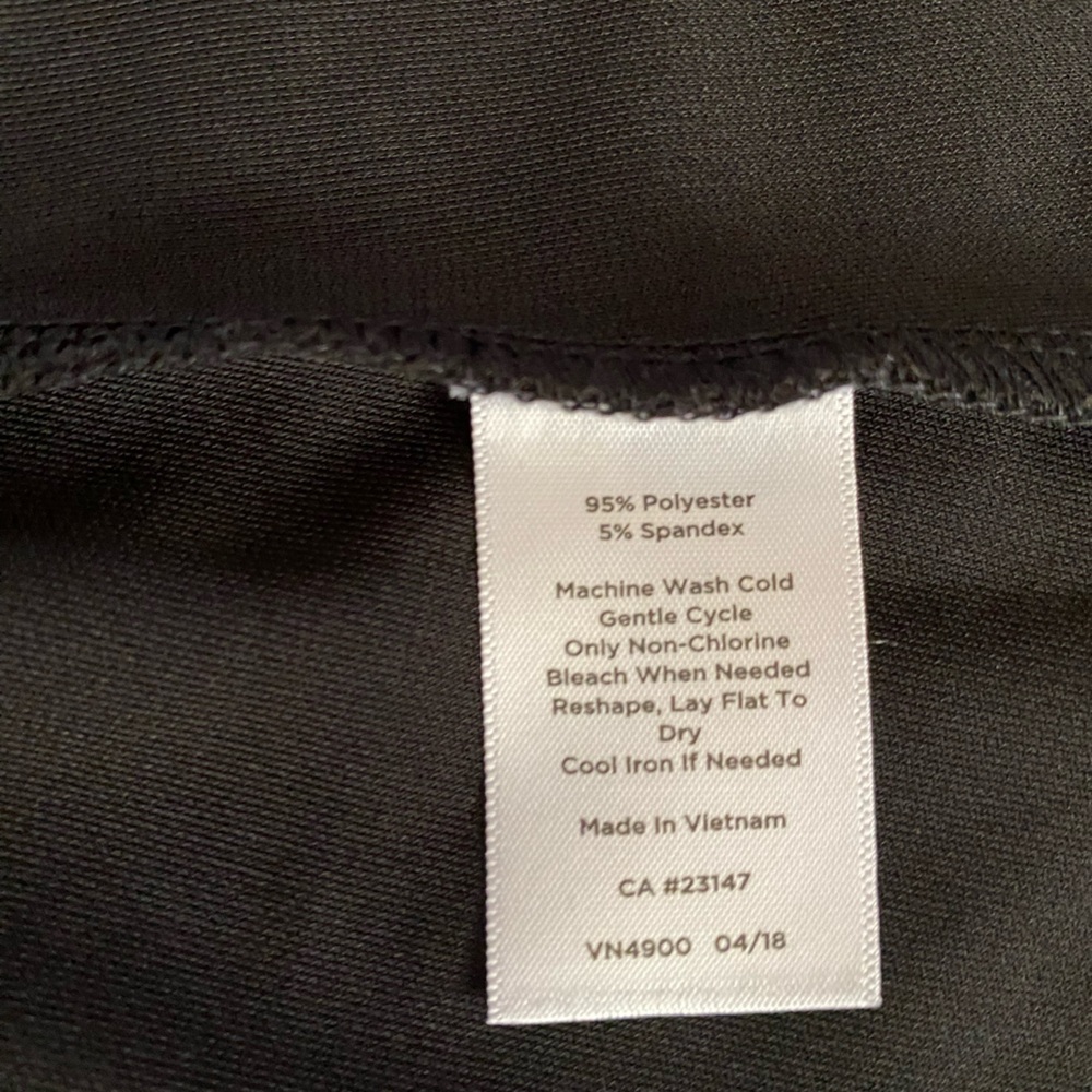 Talbots Elegant Black Dress with 3/4 length sleeves and Gold Button Accents - Picture 9 of 9